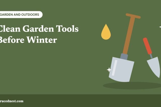 How to clean garden tools before winter