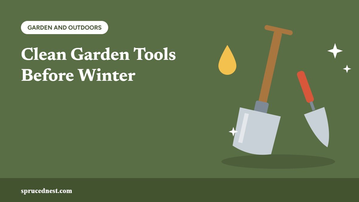 How to clean garden tools before winter