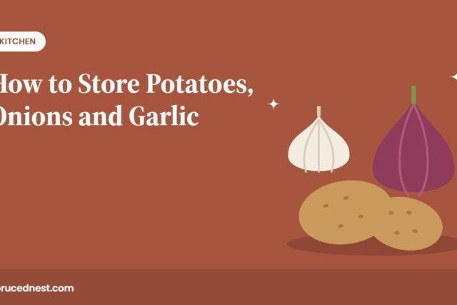 How to store potatoes, onions and garlic