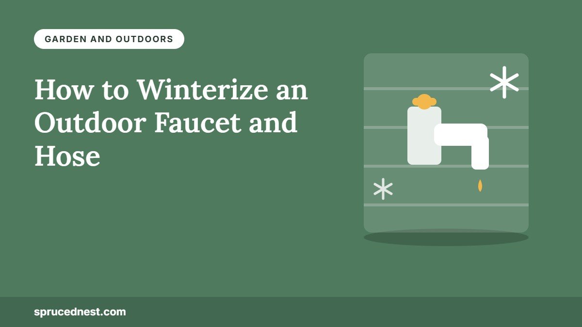 How to winterize an outdoor faucet with an insulated cover before the first freeze